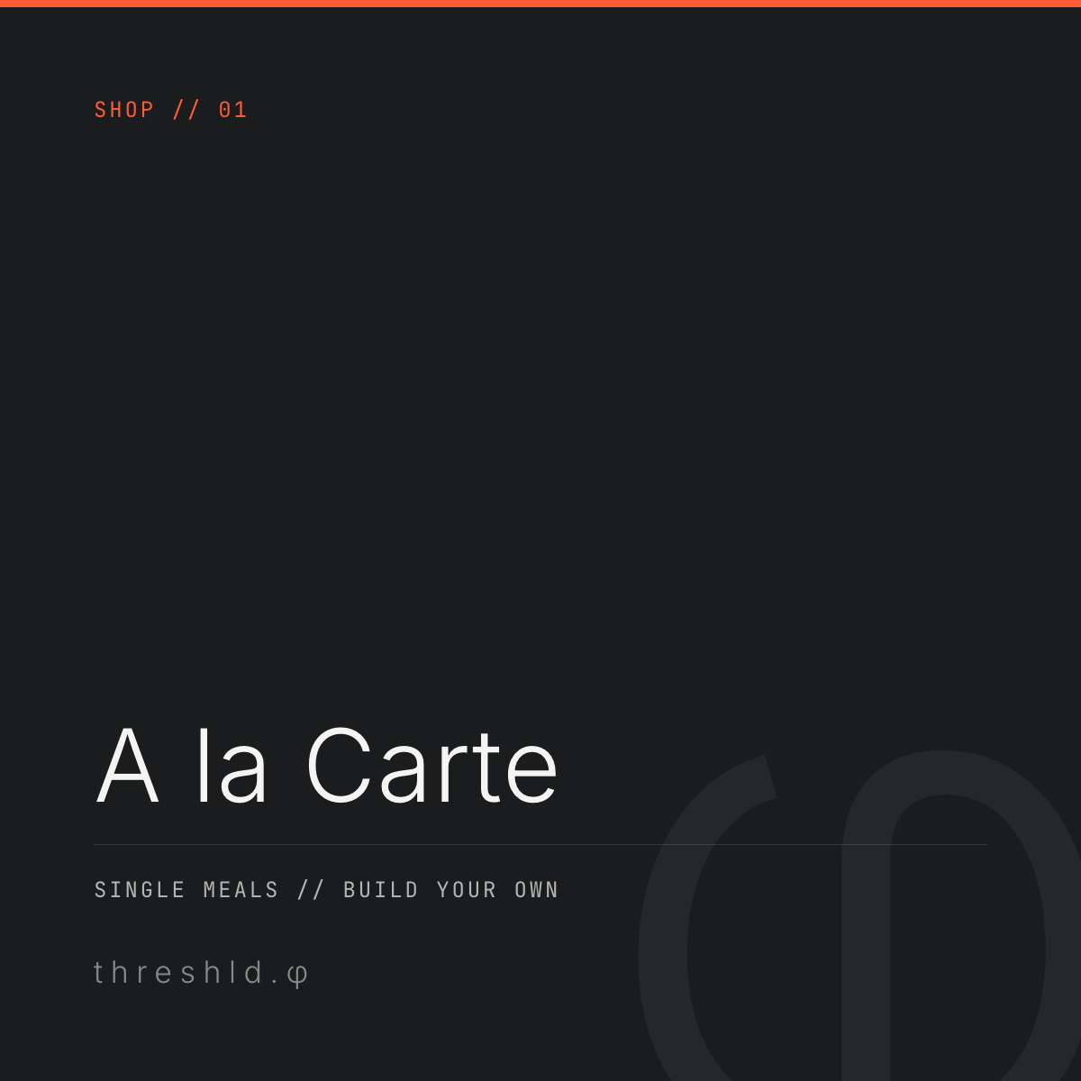 A la Carte