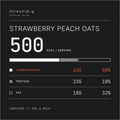 Strawberry Peach Oats