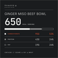 Ginger Miso Beef